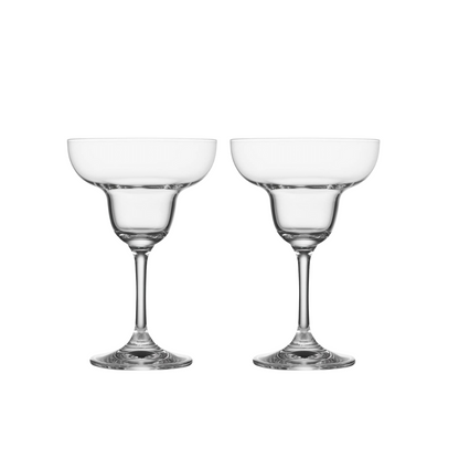 Set of 2x "Fiesta Fusion" Margarita glasses (250ml)